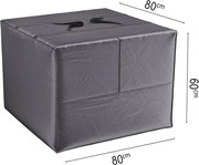Platinum Aerocover kussentas - Ademende kussentas voor hoge rugkussens 80 x 80 x H60cm