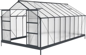 Azalia aluminium serre 2,5 x 5,5 m CoverTech antraciet