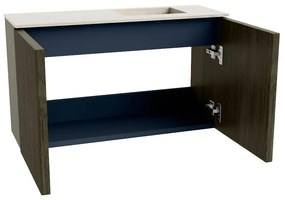 Mondiaz Joya DLux 70cm toiletmeubel shadow met wastafel faye rechts 1 kraangat meli