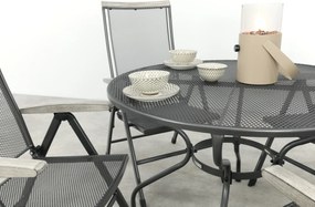 Balero ronde verstelbare bistroset strekmetaal Ø105 cm. - Antraciet