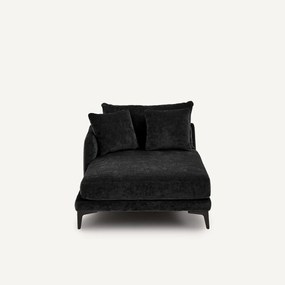 Longchair van fluweelmix, MODERNISTE, ontwerp Emmanuel Gallina