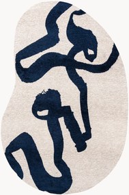 Wasbaar jacquard in- & outdoor vloerkleed Ribbon in organische vorm