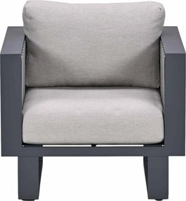 Garden Impressions Gabon - Brugge lounge dining set 6-delig - donker grijs