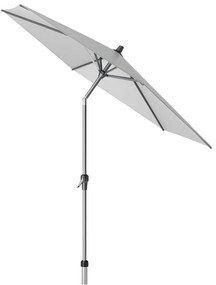 Platinum Riva stokparasol 2,5 m. rond - Light Grey met voet en hoes