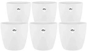 6x Pot Elho Brussels round wit