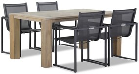 Tuinset 4 personen 165 cm Textileen Grijs Lifestyle Garden Furniture Delgada/Brighton