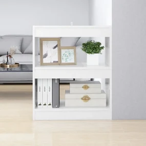 vidaXL Boekenkast/kamerscherm 60x30x72 cm hoogglans wit