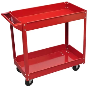 vidaXL 140154  Workshop Tool Trolley 100 kg Red