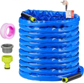 VEVOR 100 voet verwarmde waterslang voor camper, verwarmde drinkwaterslang met gegolfde afdekking, vorstbescherming tot -45 °F, automatisch zelfregulerend, binnendiameter 5/8 inch