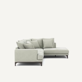 Hoekbank in stonewashed fluweel, ARMENTO