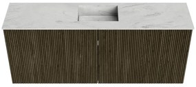 Mondiaz Joya DLux 100cm toiletmeubel shadow met wastafel faye midden 1 kraangat opalo