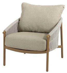 4 Seasons Outdoor Milos loungestoel amber SALE Loungestoel taupe weerbestendig