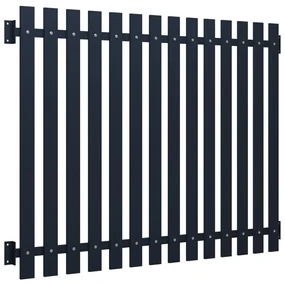 vidaXL Schuttingpaneel 170,5x170 cm gepoedercoat staal antraciet