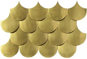 Dune Materia Mosaics Mozaiektegel 20x30cm Sirena Gold Visschub 5mm Mat/glans Gold 1916865