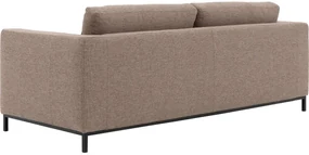 Goossens Bank Maxima bruin, stof, 3-zits, elegant chic