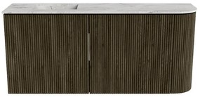 Mondiaz Joya DLux 90cm toiletmeubel ronding rechts shadow met wastafel faye links 1 kraangat glace