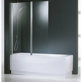 Novellini Aurora badklapwand 120x150cm matchroom profiel en gesatineerd glas auroran2-4b