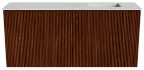Mondiaz Joya DLux 90cm toiletmeubel ruby met wastafel faye rechts zonder kraangat opalo