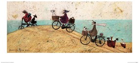 Kunstdruk Sam Toft - Electric Bike Ride