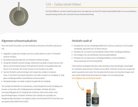 Hotbath Buddy Wastafelkraan Geborsteld Nikkel B003