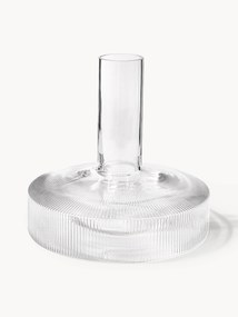 Mondgeblazen decanter Ripple met groefreliëf, 1.1 L