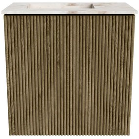 Mondiaz Joya DLux 40cm toiletmeubel dusk met wastafel faye links 1 kraangat frappe