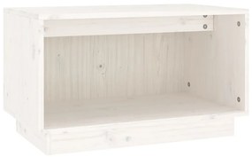 vidaXL Tv-meubel 60x35x35 cm massief grenenhout wit