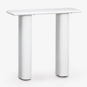 Rechthoekige Haltafel 80x30 Cm In Tiena Cement Wit - Sklum