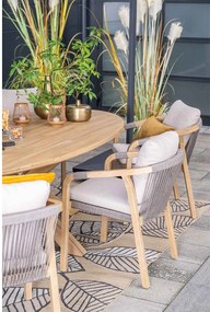 Garden Impressions Alora lounge dining stoel - grey sand