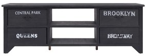 vidaXL Tv-meubel 115x30x40 cm hout zwart