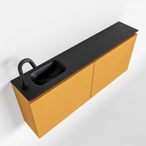 Mondiaz Ture 120cm toiletmeubel ocher met wastafel urban links 1 kraangat