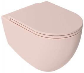 Sapho Infinity toiletpot randloos met softclose zitting roze mat