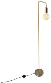 Moderne vloerlamp brons rond 145cm - Facil