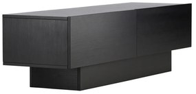 TV Meubel Met Opbergruimte Zwart - 160x47x45cm.