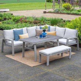 Garden Impressions Cameron lounge dining set 3-delig rechts - valley sand