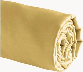 Katoenensatijnen hoeslaken Uni voor boxspring