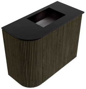 Mondiaz Joya 50cm toiletmeubel ronding links shadow met wastafel faye rechts 1 kraangat urban