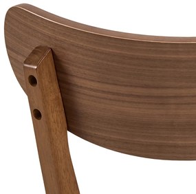 ROXY natuurlijke walnoot - HOUTEN STOEL VOOR WOONKAMER, EETKAMER, KEUKEN, RETRO