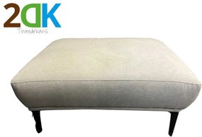 Tweedekans - Poef - Tulp - stof Sorro lichtgrijs 90