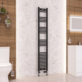 Eastbrook Wendover handdoekradiator 30x180cm 588W zwart mat