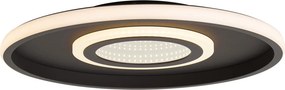 Moderne plafondlamp zwart incl. LED 3-way switch - Frini