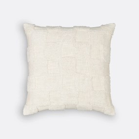 Kussenhoes in getuft katoen 65x65 cm, Renzo