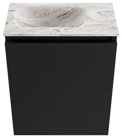 Mondiaz Ture DLux toiletmeubel 40cm urban met wastafel glace links zonder kraangat