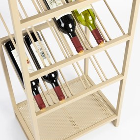 Zuiver Cantor S Beige Wijnrek Metaal - 48x35x180cm.