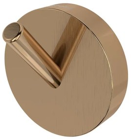Haceka Kosmos Handdoekhaak - 4x4cm - enkel - geborsteld koper 2012687