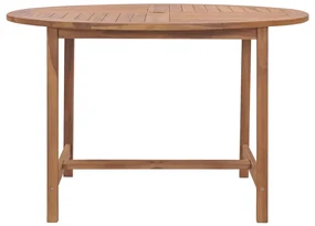vidaXL Tuintafel Ø110x75 cm massief teakhout