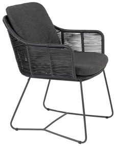 Belmond antraciet/Privada 240x107 - Ovale tuinset - 7-delig