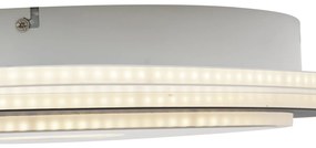 Design plafondlamp wit met antraciet organisch incl. LED dimbaar - Taylor Design Binnenverlichting Lamp