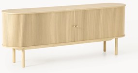 XL-dressoir Calary met geribde voorzijde in beige