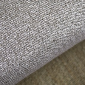 Moderne Hoekbank Beige Ottomane Links